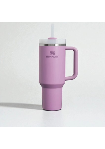 The Quencher H2.0 Tumbler – 40 Oz (1.18 L) – Mor / Lavanta – Pipetli, Taşıma Saplı