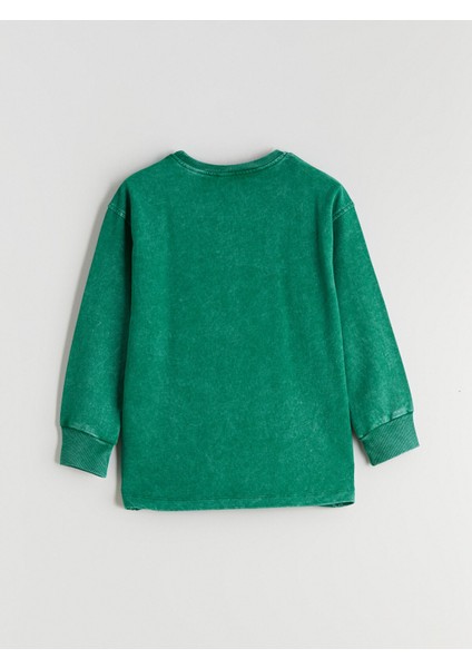 Yeni Sezon Bisiklet Yaka Erkek Çocuk Sweatshirt modelleri