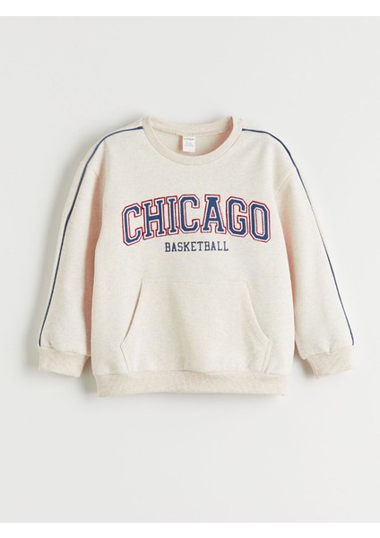 Yeni Sezon Bisiklet Yaka Erkek Çocuk Sweatshirt