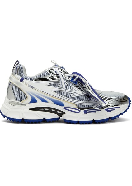 Gri Mavi File Dokulu Erkek Sneaker