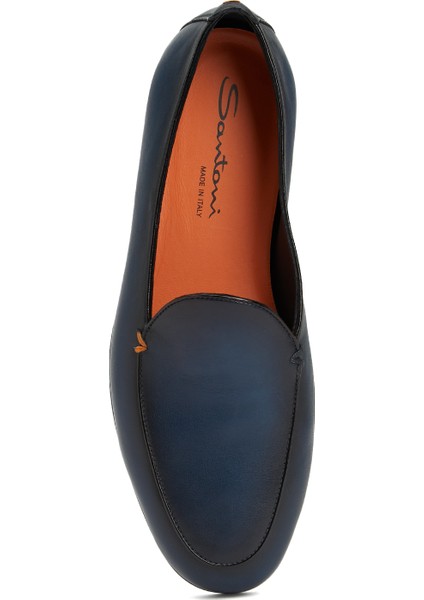 Lacivert Erkek Deri Loafer fırsatları