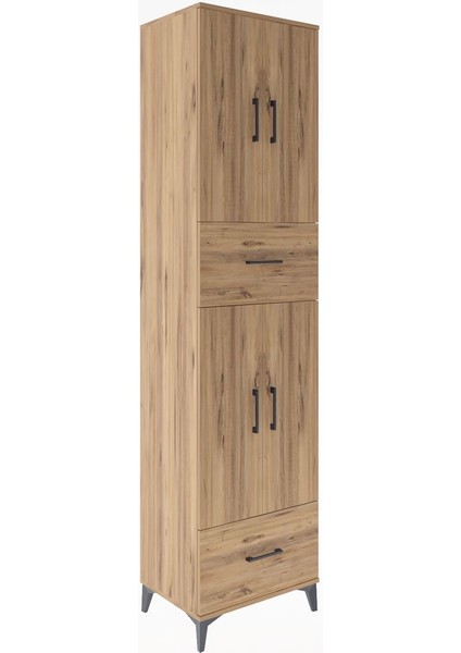 Hyperion Dolap 4 Raflı 2 Çekmeceli 4 Kapaklı 60X44X243 Çam-Çam fiyatları