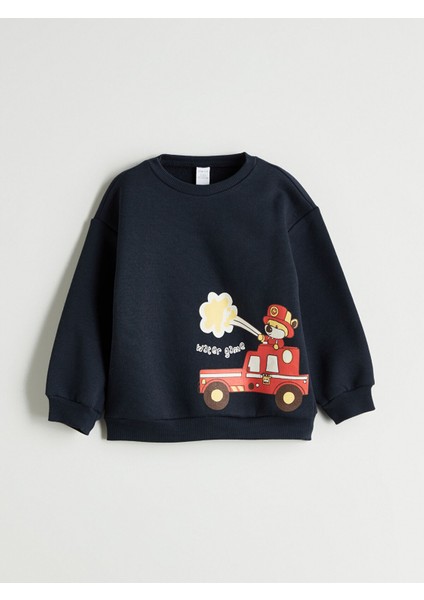 Yeni Sezon Bisiklet Yaka Erkek Çocuk Sweatshirt