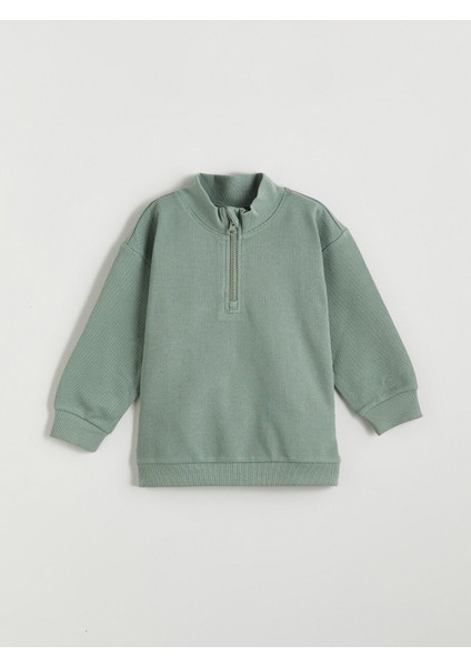 Yeni Sezon Dik Yaka Erkek Çocuk Sweatshirt