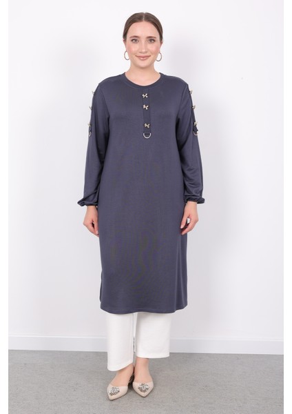 Kristal Gold Fiyonk Düğmeli Tunik modelleri