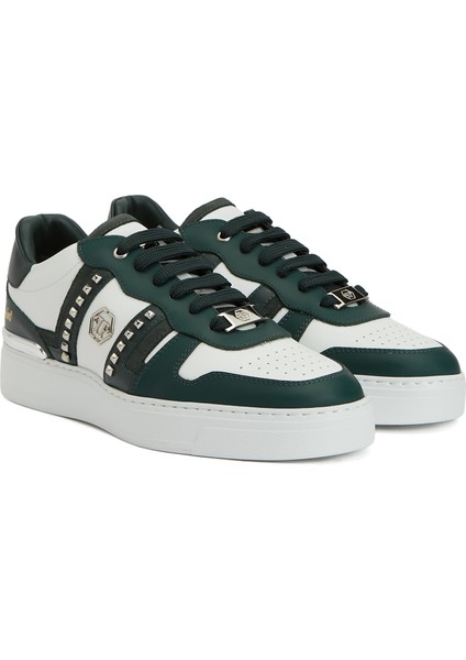 Beyaz Yeşil Erkek Deri Sneaker fiyatları