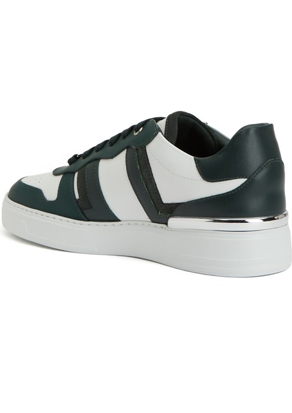 Beyaz Yeşil Erkek Deri Sneaker modelleri
