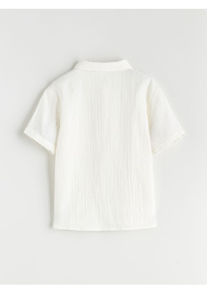 Yeni Sezon Kısa Kollu Cepli Erkek Çocuk Gömlek fiyatları