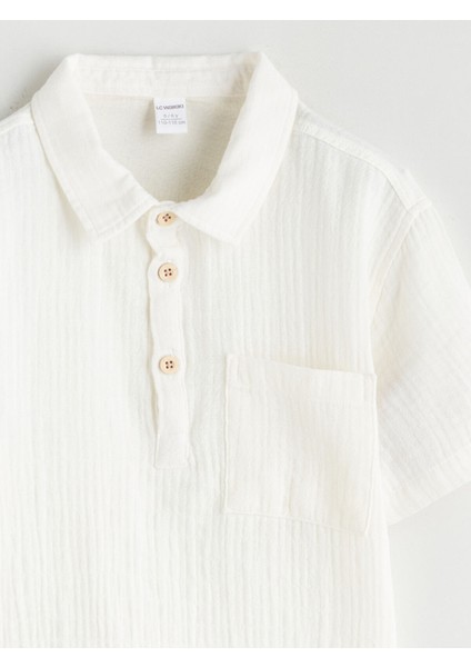 Yeni Sezon Kısa Kollu Cepli Erkek Çocuk Gömlek modelleri