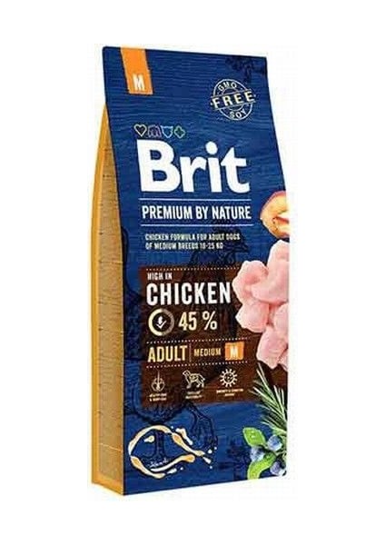 Brit Premium By Nature Adult Orta Irk Tavuklu Yetişkin Köpek Maması 15 kg - Petshopundan