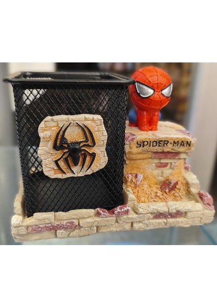 Örümcek Ad. Figürlü Masa Üstü Metal Dekoratif Kalemlik AD57117