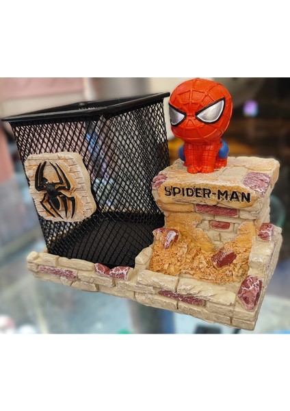 Örümcek Ad. Figürlü Masa Üstü Metal Dekoratif Kalemlik AD57117 fiyatları