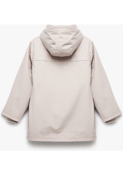 Kapşonlu Peluş Detaylı Kapaklı Cepli Uzun Kollu Mont fiyatları