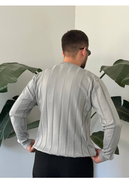 Bayaygun 6350 Fitilli Bisiklet Yaka Kazak_gri fırsatları