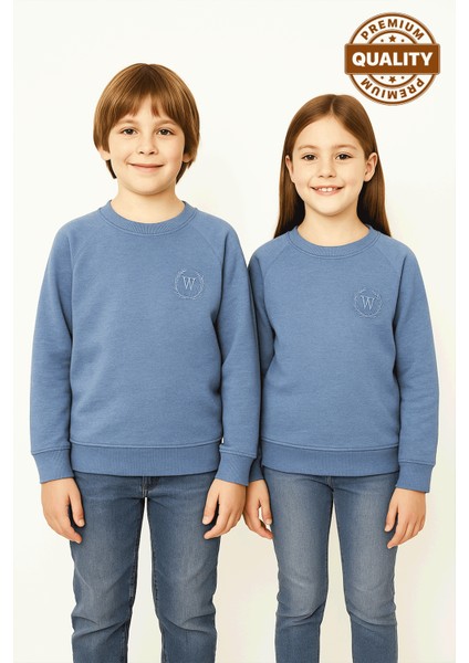 Erkek Kız Çocuk Reglan Kol Premium Kalite Sweatshirt - 1004/1005