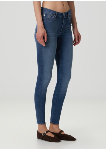 Illusion Luxe Mavi Skinny Jean Pantolon modelleri