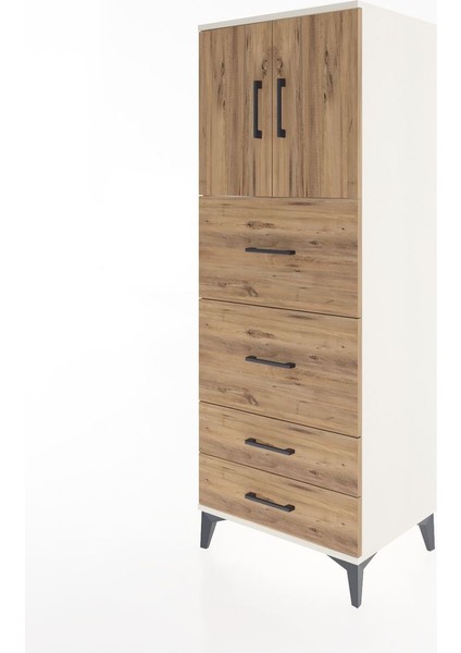 Hyperion Dolap 2 Raflı 4 Çekmeceli 2 Kapaklı 60X44X163 Aytaşı-Çam modelleri