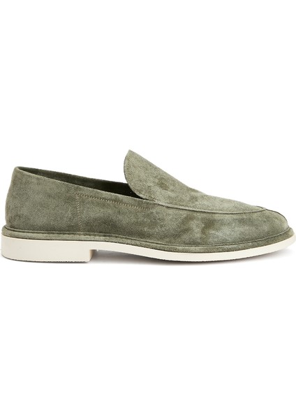 Haki Erkek Süet Loafer