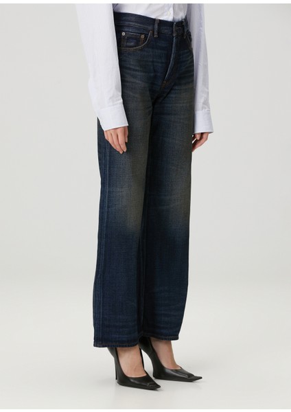 Regular Fit Koyu Mavi Jean Pantolon fırsatları