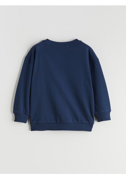 Yeni Sezon Bisiklet Yaka Real Madrid Baskılı Erkek Çocuk Sweatshirt modelleri