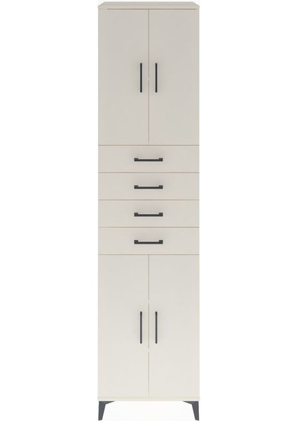 Hyperion Dolap 4 Raflı 4 Çekmeceli 4 Kapaklı 60X44X243 Aytaşı-Aytaşı