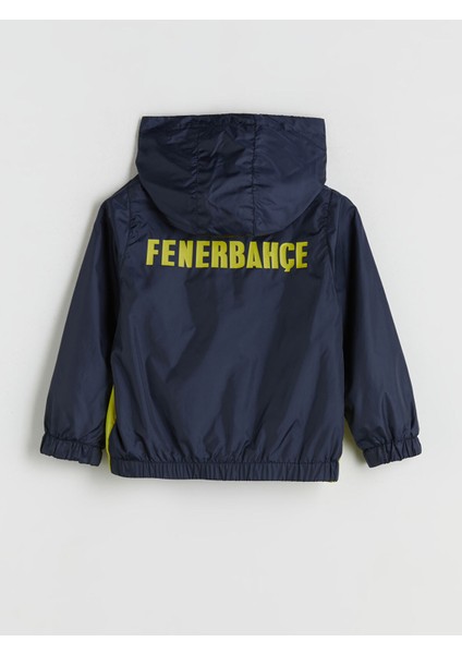 Yeni Sezon Kapüşonlu Fenerbahçe Baskılı Erkek Çocuk Yağmurluk modelleri