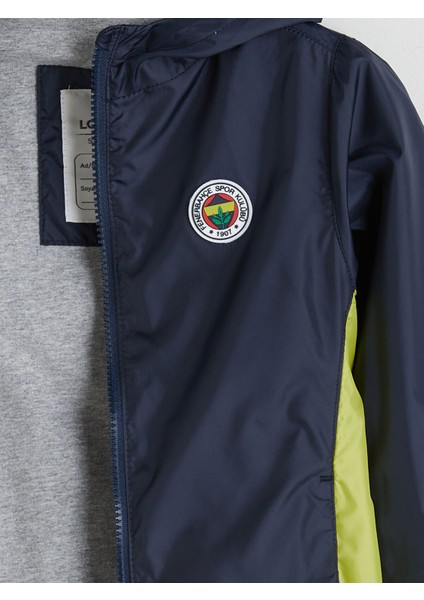 Yeni Sezon Kapüşonlu Fenerbahçe Baskılı Erkek Çocuk Yağmurluk fırsatları