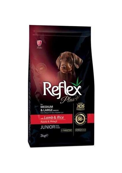 Plus Kuzulu Orta ve Büyük Irk Yavru Köpek Maması 3 kg - RFX-102 - Petshopundan
