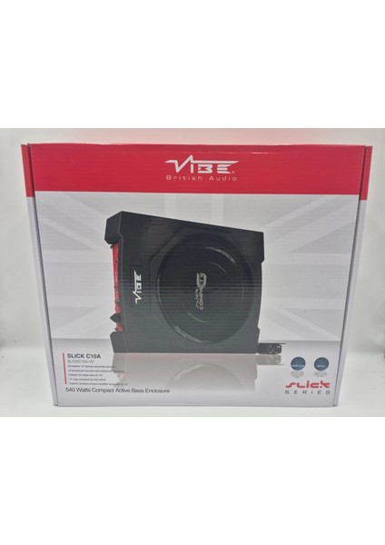 Koltuk Altı Bass - Vibe SLICKC10A Aktif Kendinden Amfili Aktif Koltuk Altı Subwoofer
