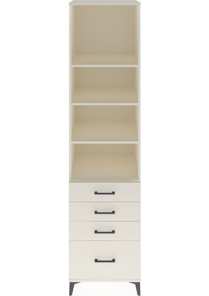 Hyperion Dolap 4 Raflı 4 Çekmeceli 60X44X243 Aytaşı-Aytaşı