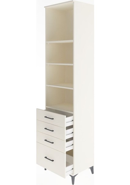 Hyperion Dolap 4 Raflı 4 Çekmeceli 60X44X243 Aytaşı-Aytaşı fırsatları