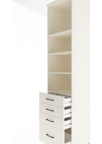 Hyperion Dolap 4 Raflı 4 Çekmeceli 60X44X243 Aytaşı-Aytaşı indirimleri