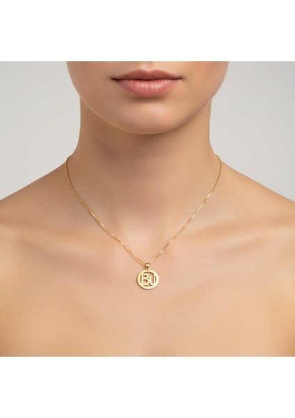 8 Ayar Altın Kolye Ucu B&u GM10467 1 gr