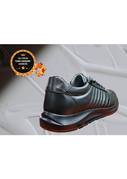 AD-023.01 Siyah Hakiki Deri Casual Ayakkabı indirimleri