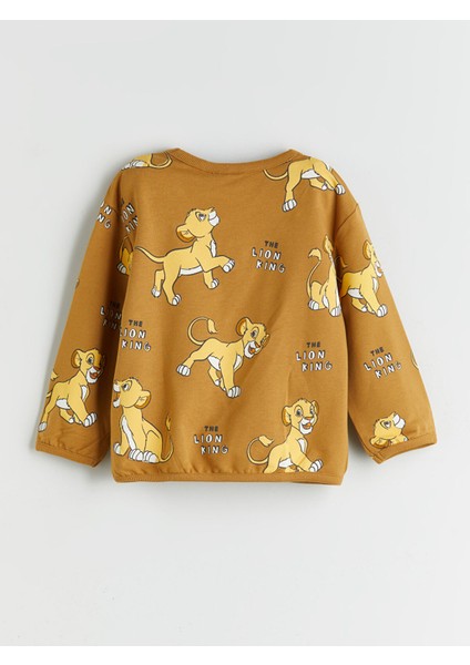 Yeni Sezon Bisiklet Yaka Aslan Kral Baskılı Erkek Çocuk Sweatshirt fiyatları