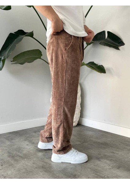 Bayaygun 5113 Baggy Fitilli Kadife Pantolon_açık Kahve modelleri