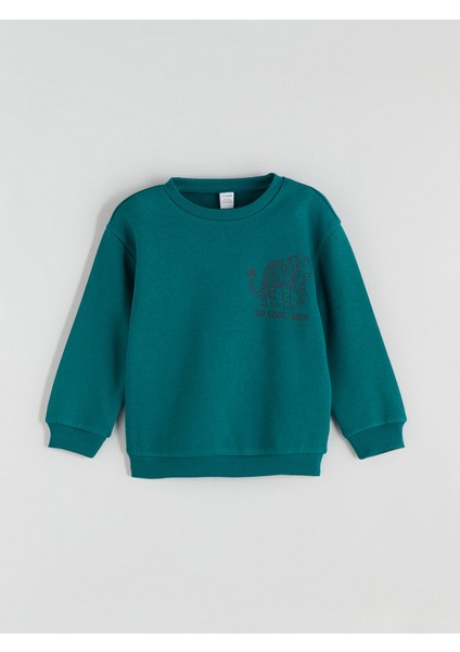 Yeni Sezon Bisiklet Yaka Erkek Çocuk Sweatshirt 2'li indirimleri