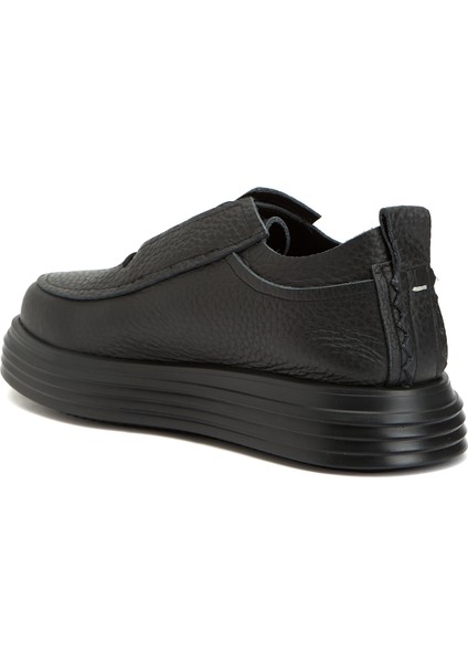 Paul Siyah Dokulu Erkek Deri Sneaker modelleri