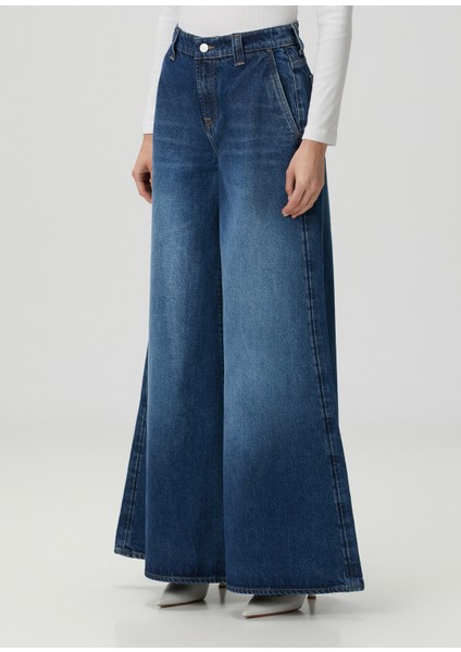 Willow Mavi Wide Leg Jean Pantolon fiyatları