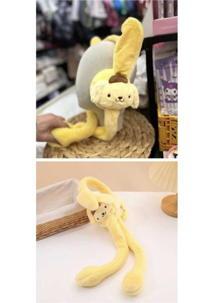 3-12 Yaş Figürlü Ses Çıkartan Oynar Kulaklı Kışlık Kulaklık Peluş Kulaklık Kız Çocuk Kulaklık