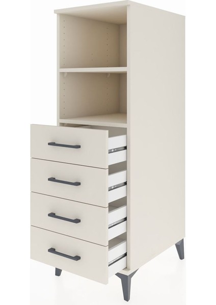 Kronos Dolap 2 Raflı 4 Çekmeceli 44X59X134 Aytaşı-Aytaşı fırsatları