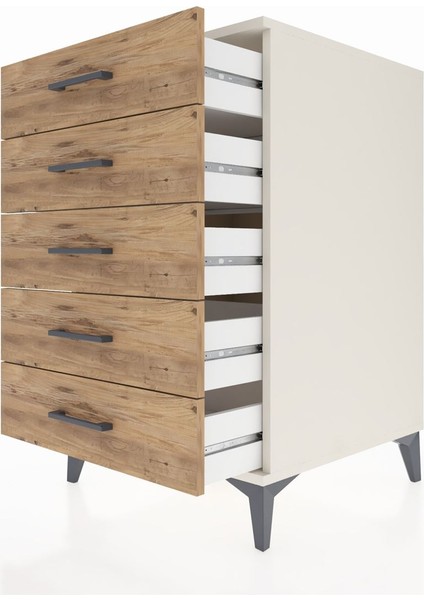 Kronos Komodin 5 Çekmeceli 60X59X96 Aytaşı-Çam indirimleri