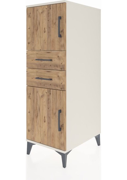 Kronos Dolap Tek Raflı 2 Çekmeceli 2 Kapaklı 44X59X134 Aytaşı-Çam modelleri