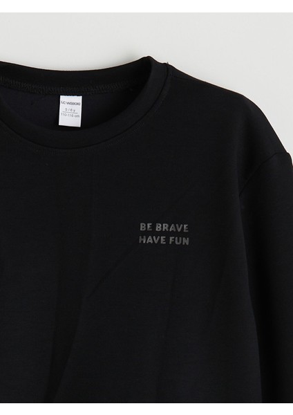 Yeni Sezon Bisiklet Yaka Erkek Çocuk Sweatshirt modelleri