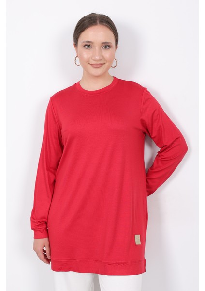 Yazlık Günlük Ince Penye Kumaş Kadın Tunik