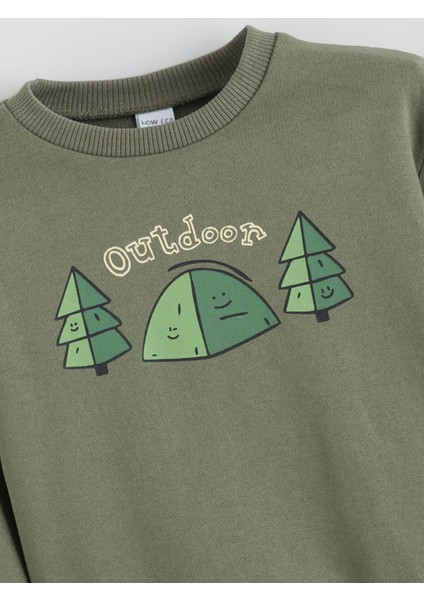 Yeni Sezon Bisiklet Yaka Baskılı Erkek Çocuk Sweatshirt fiyatları