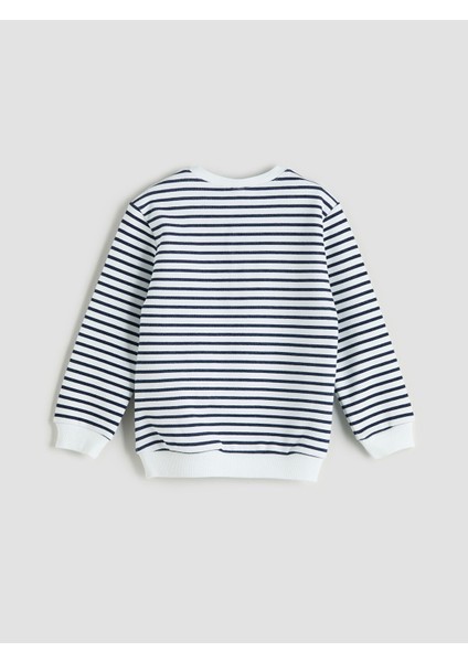 Yeni Sezon Bisiklet Yaka Çizgili Erkek Çocuk Sweatshirt fiyatları