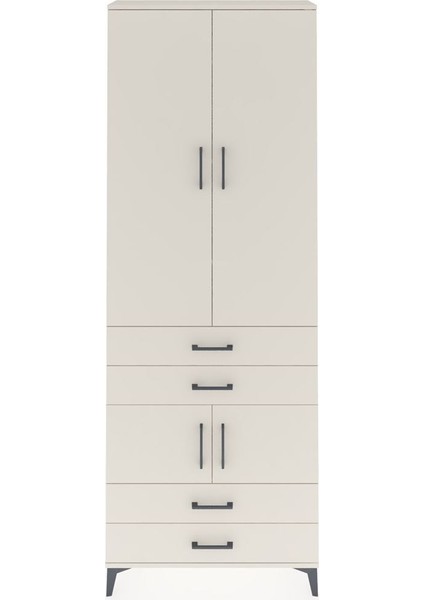 Arges Dolap 5 Raflı 4 Çekmeceli 4 Kapaklı 88X30X243 Aytaşı-Aytaşı