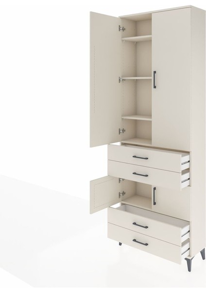 Arges Dolap 5 Raflı 4 Çekmeceli 4 Kapaklı 88X30X243 Aytaşı-Aytaşı fırsatları