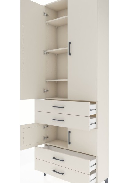 Arges Dolap 5 Raflı 4 Çekmeceli 4 Kapaklı 88X30X243 Aytaşı-Aytaşı indirimleri